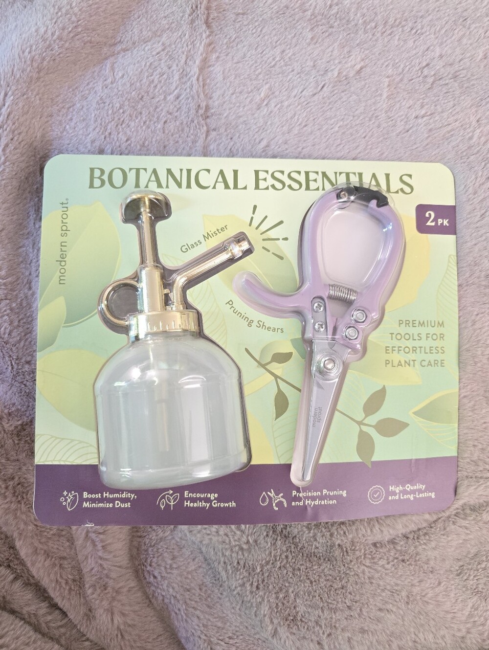 Plant Mister and Pruning Shears Set - Lavender
